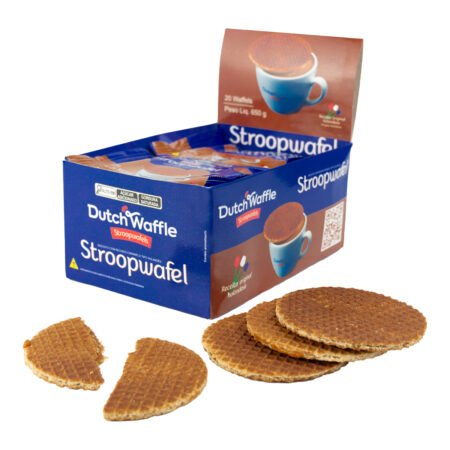 DISPLAY DE BALCÃO com 10 PACOTES de 65grs STROOPWAFEL